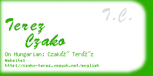 terez czako business card