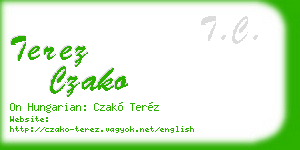terez czako business card